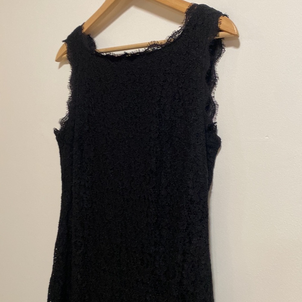 Adrianna Papell 10 Black Lace Dress - Picture 8 of 12